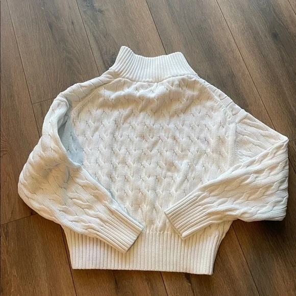 POLO Ralph Lauren Cable-Knit Cotton Quarter-Zip Sweater - Picture 5 of 8